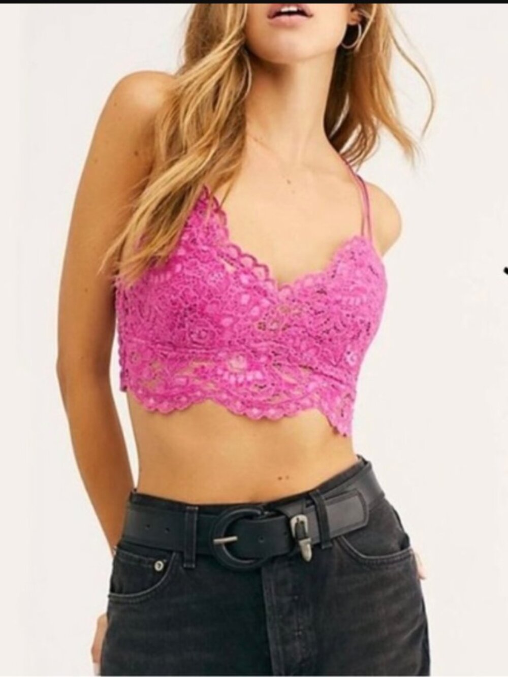 ~Free People~ Intimately CELINE Candy Pink Bralette Sz Small S NWT